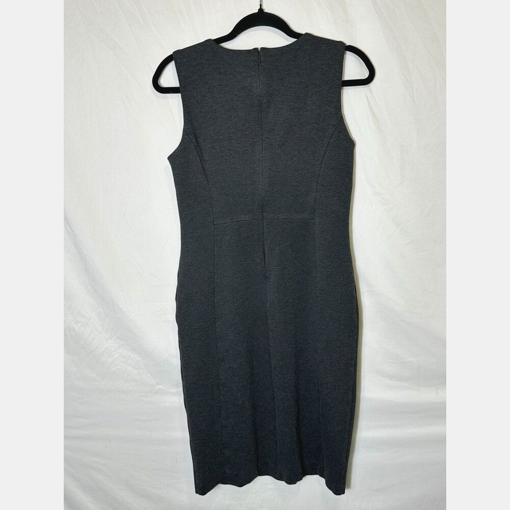Quince Women Ultra-Stretch Ponte Sleeveless Sheath Mini Dress Gray Size S - Picture 3 of 3